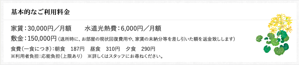 基本的なご利用料金